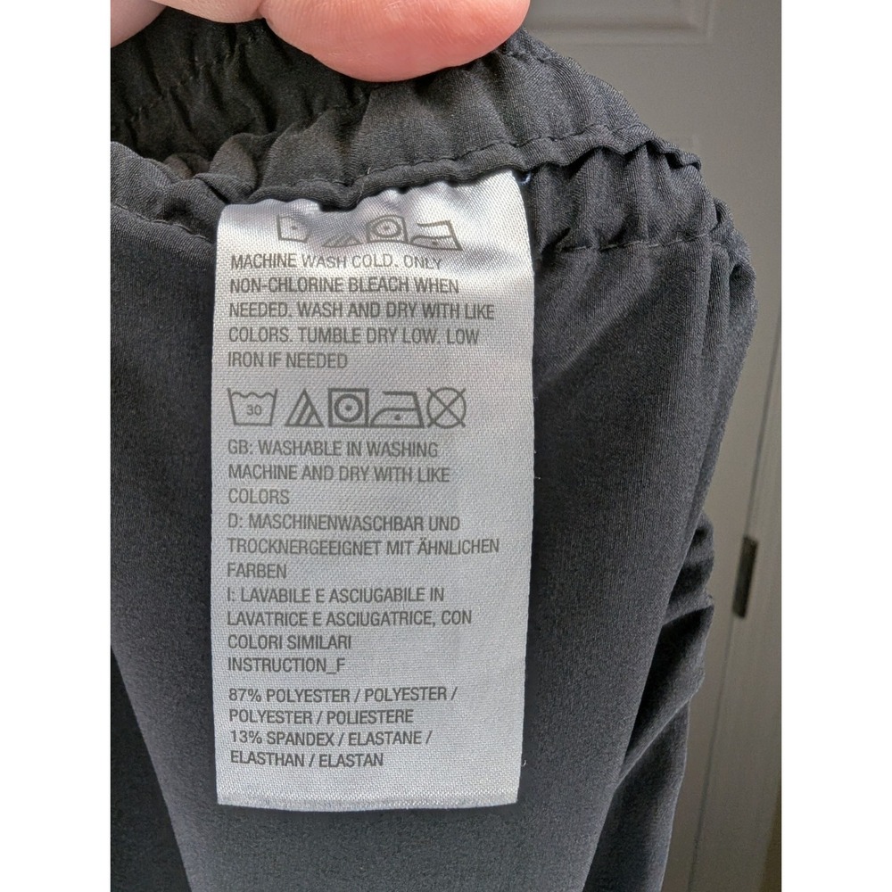 Susan Graver Weekend Black Elastic Waist Jogger Pants Women's Size XL Pockets - Picture 6 of 6